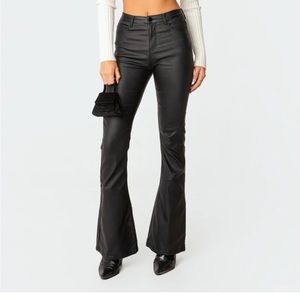 Edikted Faux Leather Pants Size L